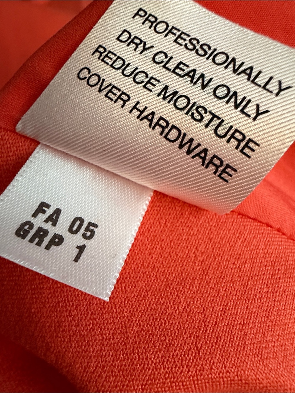 ST. JOHN SPORT Coral Orange Zip Front Stretch Jacket Blazer L Work Jean Casual - Picture 11 of 11